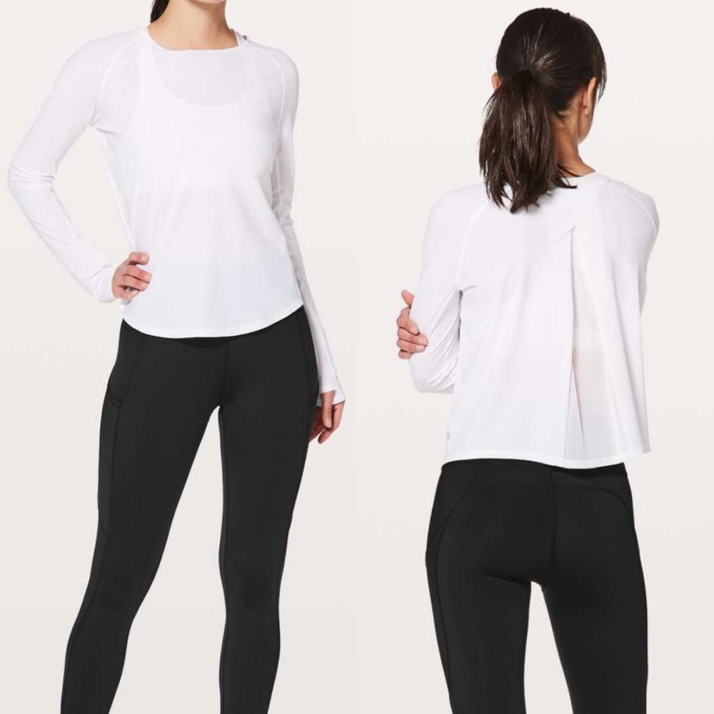 lululemon athletica White Long Sleeve Top